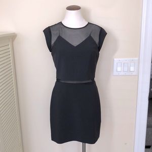 EXPRESS Black dress with sheer mesh